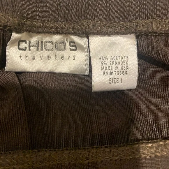 Chico's Dark Brown Maxi Skirt Size 1 S/M - Picture 4 of 7